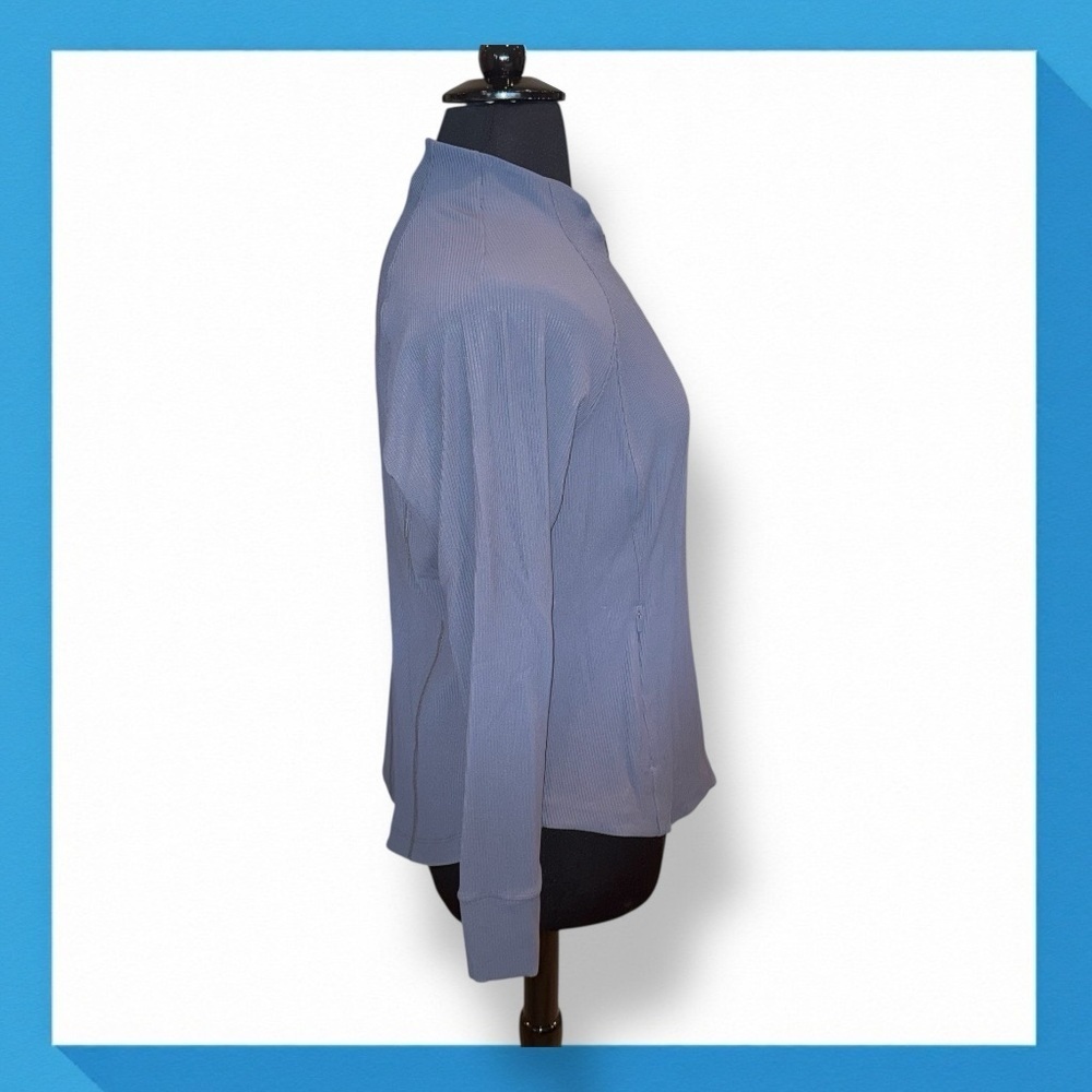 Athleta Salutation Ribbed Jacket - Plus 2x Granit… - image 4